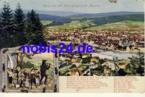 31787 Hameln Totalansicht Rattenfängerlied o 1924