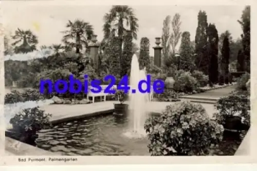 31812 Bad Pyrmont Palmengarten Brunnen o ca.1940