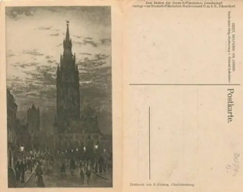 Gent Belfried am Abend *ca. 1914