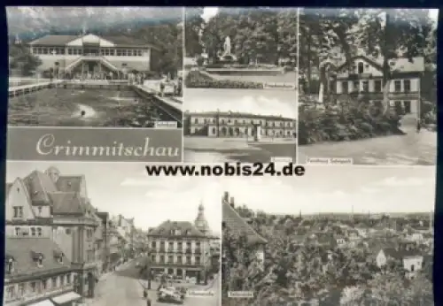 08451 Crimmitschau Grosskarte ca. A5 gebr. 1975