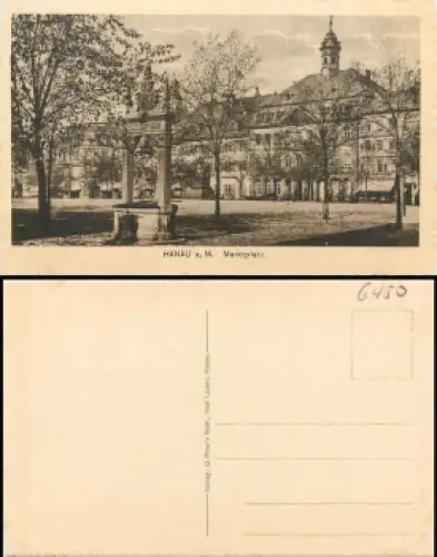 Hanau am Main Marktplatz  *ca.1920