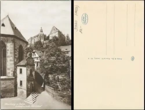 Marburg Lahn Schloss und Kirche * ca.1930