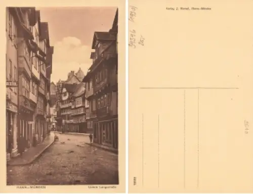 34346 Hann Münden Untere Langestraße *ca.1920