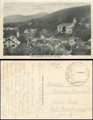 36448 Bad Liebenstein vom Haus Thüringen o 31.5.29
