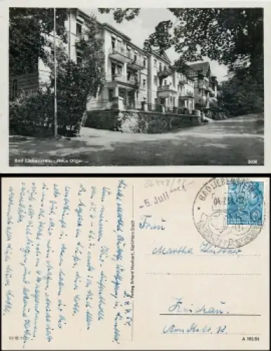 36448 Bad Liebenstein Haus Olga o 4.7.54