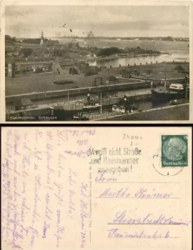 Kiel Holtenau Schleusen o 22.4.1940