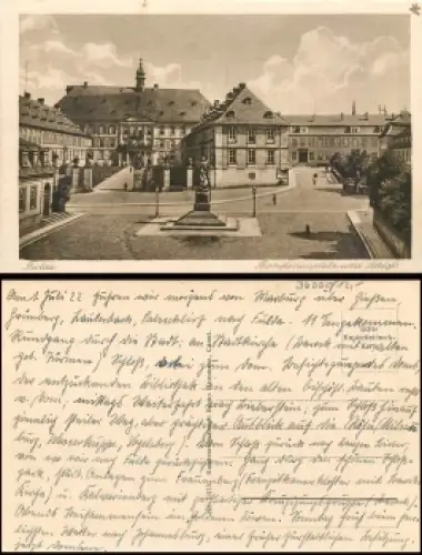 Fulda Bonifaciusplatz Schloss gebr. 1.7.1922