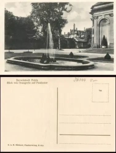 Fulda Orangerie Paulustor * um 1920