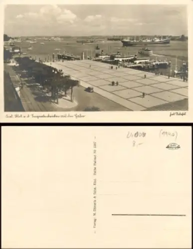 Kiel Seegartenbruecken Hafen *ca.1940