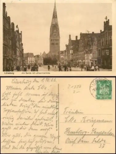 21337 Lüneburg am Sande Johanniskirche o 1.10.1925