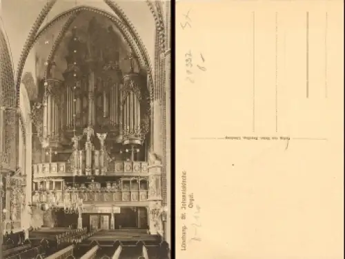21337 Lüneburg St. Johanniskirche Orgel *ca.1920