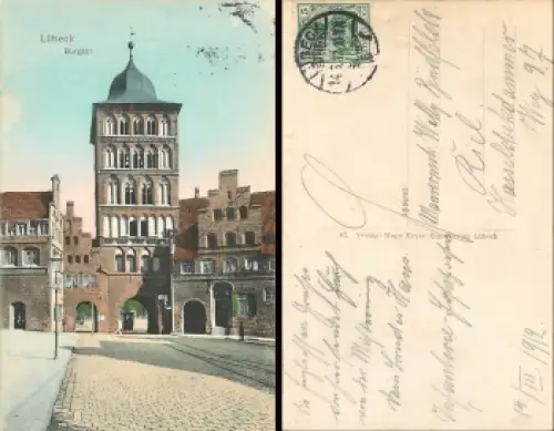 Lübeck Burgtor o 14.3.1912