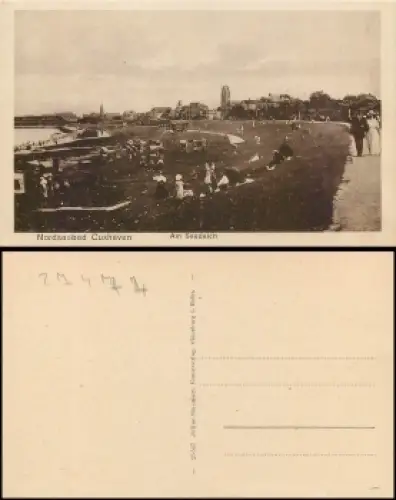 27474 Cuxhaven, Am Seedeich,   ca.1920