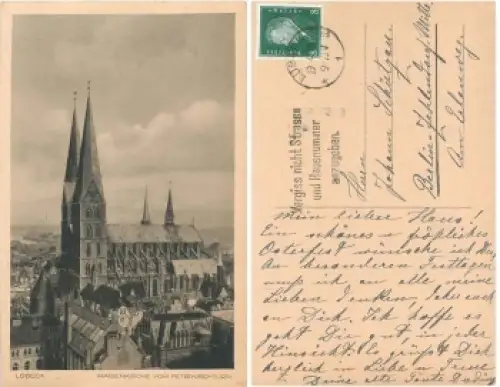 Lübeck Marienkirche o 19.4.1930
