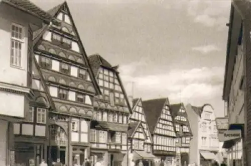 32105 Bad Salzuflen alte Häuser in der Lange Strasse  o 12.1.1971