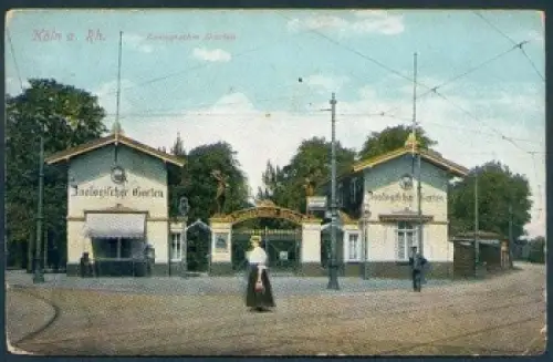 Köln Zoologischer Garten Eingang o 3.11.1915