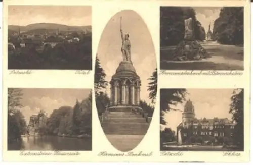 32700 Detmold mit Hermanns-Denkmal, o 27.8.1923