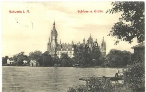 Schwerin Schloss und Grotte o 10.6.1908