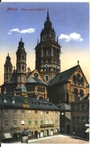 Mainz Dom vom Leichhof o 15.10.1914