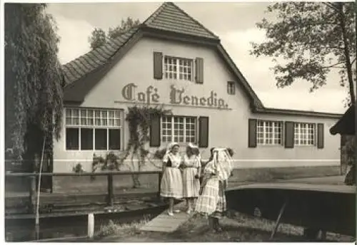 03222 Lübbenau Spreewald Cafe Venedig Trachten * ca. 1970