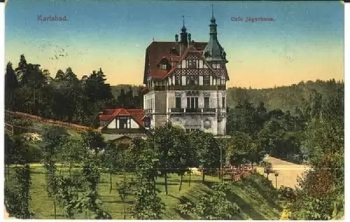Karlsbad Cafe Jägerhaus o 21.5.1913
