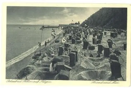 18586 Sellin Rügen Strandkörbe * ca. 1920