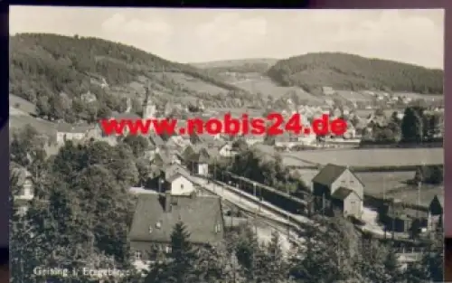 01778 Geising Erzgebirge mit Bahnhof o 1.8.1966