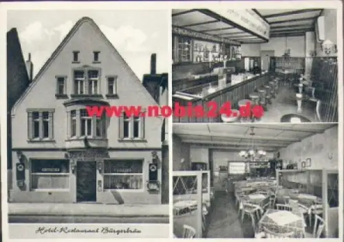 32105 Bad Salzuflen Hotel Bürgerbräu *ca. 1950