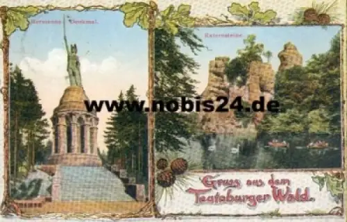 Detmold Hermannsdenkmal Gruss aus den Teutoburger Wald, o 22.7.1920