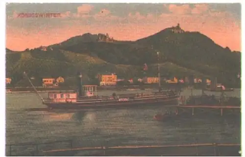 53639 Königswinter Rheindampfer gebr. 1920