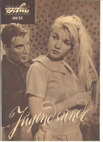 Jugendsünde - Französischer Film mit Madeleine Robinson Francoise Alban 110/59  ​Progress Filmprogramm