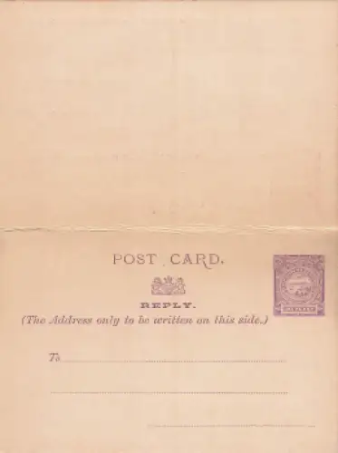 New South Wales Ganzsache mit Antwortkarte * um 1900