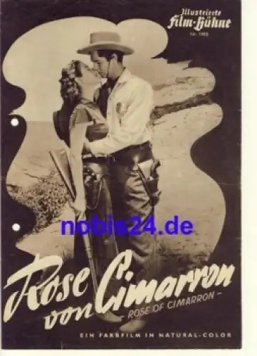 Rose von Cimarron (Rose of  Cimarron) MalaPowers, Jack Buetel Illustrierte Film-Bühne Nr. 1905