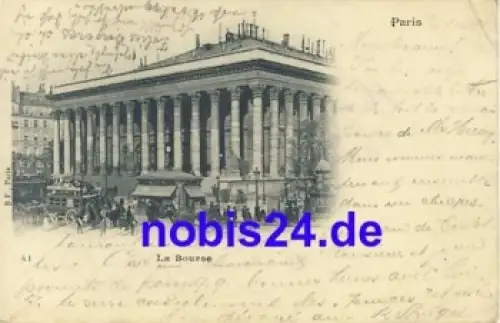 Paris La Bourse o 1901