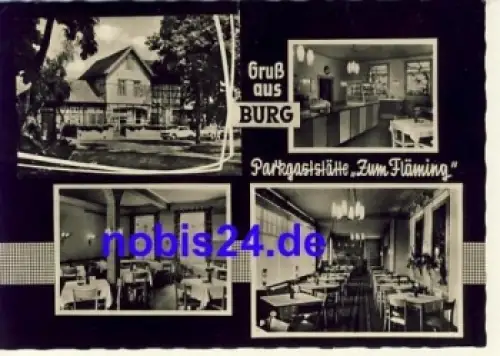 39288 Burg bei Magdeburg Gasthaus Zum Fläming o 1960