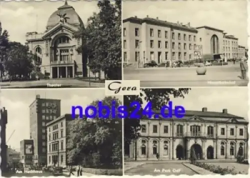 Gera Bahnhof Hochhaus *ca. 1964