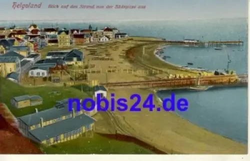 27498 Helgoland Strandansicht *ca.1920