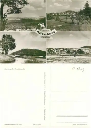 01773 Altenberg Erzgebirge Merhbildkarte *1961 Hanich1407