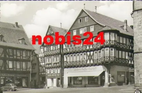 36304 Alsfeld Marktplatz mit Kaisers-Kaffeehaus *1960