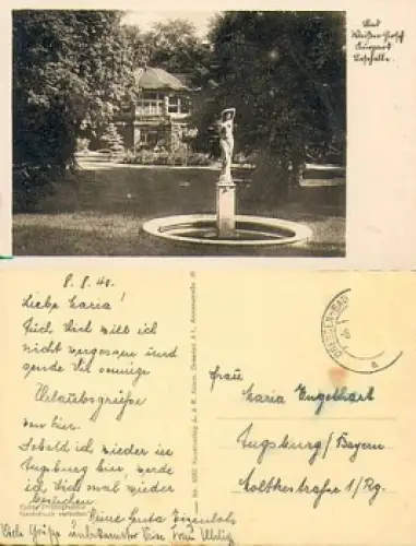 Weisser Hirsch Dresden Chinesiche Pagode Kurpark gebr. ca. 1940