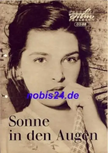 Sonne in den Augen  mit Irene Galter Gabriele Ferzetti 36/58 Progress Programm