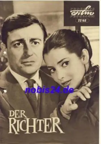 Der Richter - Italienischer Film mit Jose Suarez Jacqueline Sassar Claudia Cardinale 77/61 Progress Programm
