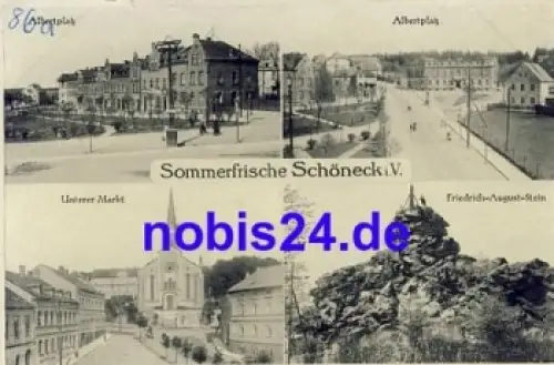08261 Schöneck Vogtland Albertplatz o 1942