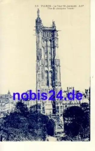Paris The St. Jacques Tower o 1929