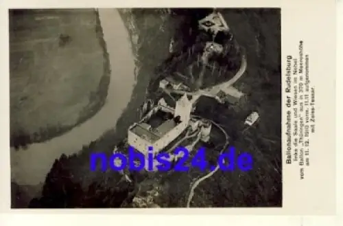 06628 Rudelsburg Ballonaufnahme *ca.1910