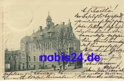 08223 Falkenstein Vogtland  Postgebäude o 1906