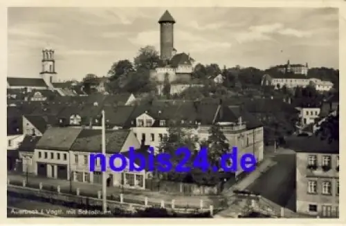 08209 Auerbach mit Schloßturm *ca.1960