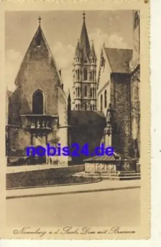 06618 Naumburg Dom und Brunnen o 1938
