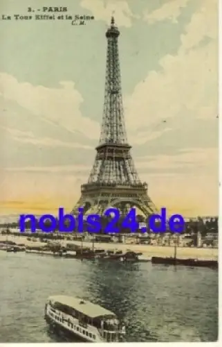 Paris Eiffelturm o 1912
