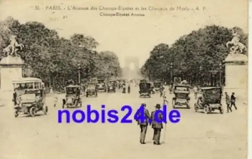 Paris Avenue Champs Elysees o ca.1910